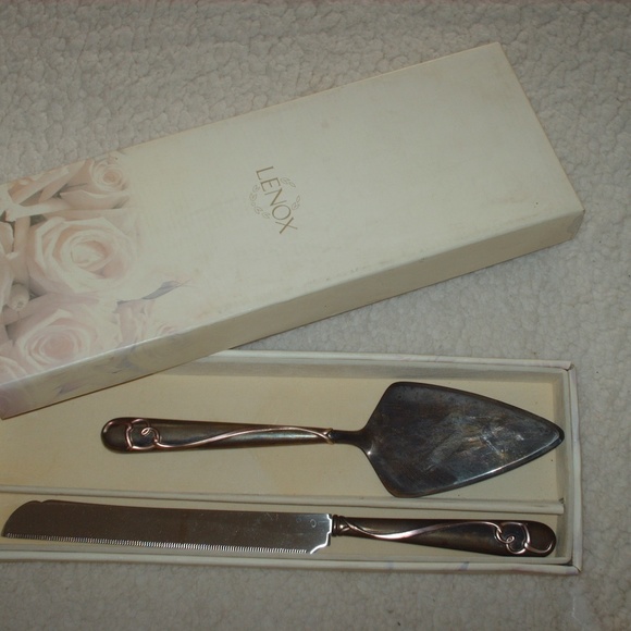Lenox Kitchen Vintage Lenox Cake Knife Server Set With Box Poshmark